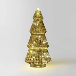 14.75" Battery Operated Lit Glass Christmas Tree Sculpture - Wondershop™ -Christmas Supplies Store GUEST 60d09b4c e939 4bb4 a671 99300057def2