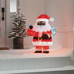 32" Tinsel Santa Christmas Novelty Sculpture Light With 4 Interchangeable Faces - Wondershop™ -Christmas Supplies Store GUEST 61f75cca e412 4093 a5fb 5e892655eec5