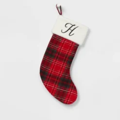 20" Plaid Monogram Christmas Holiday Stocking With Faux Fur Cuff Red/Green/White - Wondershop™ 31 20" Plaid Monogram Christmas Holiday Stocking With Faux Fur Cuff Red/Green/White - Wondershop™ -Christmas Supplies Store GUEST 62128340 4197 46ac 9467 2c27858194e5