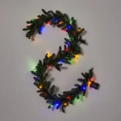 9' Battery Operated Pre-Lit Artificial Pine Christmas Garland Green With Dual Color LED Lights - Wondershop™ 7 9' Battery Operated Pre-Lit Artificial Pine Christmas Garland Green With Dual Color LED Lights - Wondershop™ -Christmas Supplies Store GUEST 62defcd7 8eec 424f 9afc d8cb4dcfcda9
