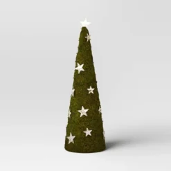 17" Battery Operated Lit Artificial Moss With Stars Christmas Tree Sculpture - Wondershop™ Green 5 17" Battery Operated Lit Artificial Moss With Stars Christmas Tree Sculpture - Wondershop™ Green -Christmas Supplies Store GUEST 63290c9d 8e5c 4225 ba59 60c873b84b5b