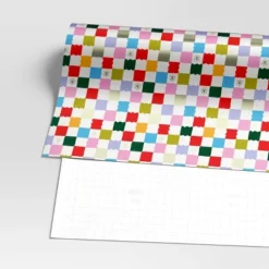 30” 25 Sq Ft Christmas Roll Wrap Multi-Colored Check - Wondershop™ -Christmas Supplies Store GUEST 63b80078 7887 4b5e 9fca 5d8e3a1b21f3