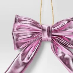 6.75" Christmas Metallic Bow Ornament Light Pink - Wondershop™ 5 6.75" Christmas Metallic Bow Ornament Light Pink - Wondershop™ -Christmas Supplies Store GUEST 653603f9 251e 49f6 8ebc daa17b9081d3