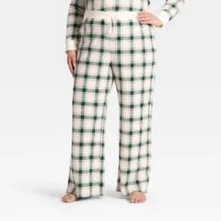 Women's Plaid Ribbed Holiday Matching Family Pajama Pants - Wondershop™ Cream -Christmas Supplies Store GUEST 65facaaa d296 4536 a13a b2905a761e07
