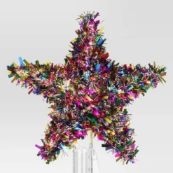 11" Lit-Led Multi Tinsel Star Twinkle Warm White Lights Christmas Tree Topper - Wondershop™ -Christmas Supplies Store GUEST 679e2025 0a32 4c2c 9ed7 22afd1274717