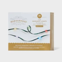 50ct LED Heavy Duty Dewdrop Christmas Indoor Fairy String Lights With Green Wire - Wondershop™ -Christmas Supplies Store GUEST 6997bc27 7da0 4b12 aa1c d0b9ca0ade68