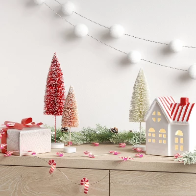 20ct LED Battery Operated Christmas Candy Cane Dew Drop Lights Warm White With Silver Wire - Wondershop™ 3 20ct LED Battery Operated Christmas Candy Cane Dew Drop Lights Warm White With Silver Wire - Wondershop™