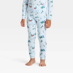 Toddler "Tis The Ski-son!" Cozy Knit Long Sleeve Shirt And Pants Holiday Matching Family Pajama Set - Wondershop™ Blue -Christmas Supplies Store GUEST 6afed1b7 8c53 400c b769 b322ffb2c05e