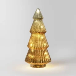 14.75" Battery Operated Lit Glass Christmas Tree Sculpture - Wondershop™ -Christmas Supplies Store GUEST 6e70a7a9 aa02 45af b997 dbb90a43d4ad