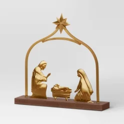 3pc Metal Christmas Nativity Scene Figurine Set - Wondershop™ Gold -Christmas Supplies Store GUEST 6f71a657 af48 4636 9ecb 15d0d7e15980