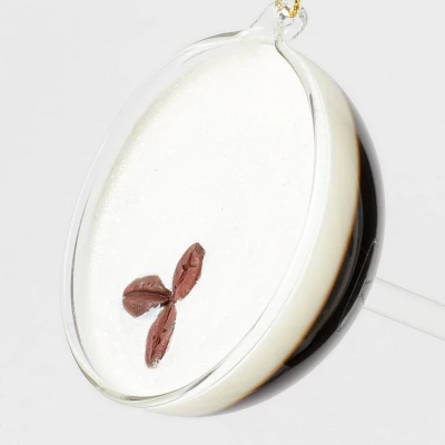 Glass Espresso Martini Cocktail Christmas Tree Ornament Brown - Wondershop™: Festive Indoor Decoration, 3.5" 4 Glass Espresso Martini Cocktail Christmas Tree Ornament Brown - Wondershop™: Festive Indoor Decoration, 3.5" - Image 2