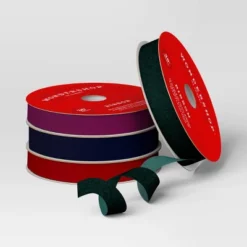 4 Pk Christmas Velvet Ribbon Dark Luxe - Wondershop™ 5 4 Pk Christmas Velvet Ribbon Dark Luxe - Wondershop™ -Christmas Supplies Store GUEST 7481bc7f 7d08 4ad7 b31c a3f5dc05de9f