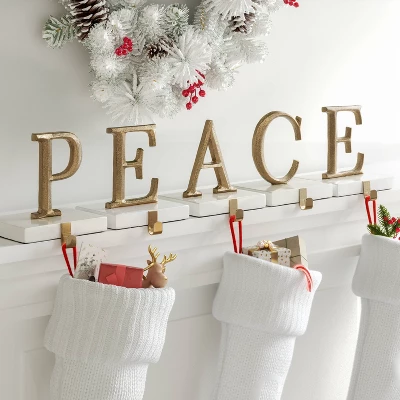 Christmas Stocking Holder Peace - Wondershop™ 3 Christmas Stocking Holder Peace - Wondershop™