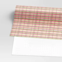 30” 20 Sq Ft Christmas Roll Wrap Pink/Green Plaid - Wondershop™ -Christmas Supplies Store GUEST 768dc8d8 6979 4328 9688 d49c18d9626d