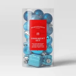 25ct Assorted Shatter-Resistant Christmas Tree Ornament Set - Wondershop™ -Christmas Supplies Store GUEST 76cc4c9a 5489 457c be8b da9bb44062fd