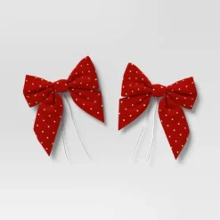 2ct Metallic Polka Dot Christmas Decorative Bow - Wondershop™ -Christmas Supplies Store GUEST 7805a6cf 581e 4744 9c41 b6d1da4d13ed