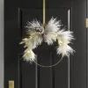 22" Pre-lit Flocked Mixed Pine With Glittered Pinecones Gold Hoop Artificial Christmas Wreath Warm White Lights - Wondershop™ -Christmas Supplies Store GUEST 78b019d2 fce5 43b3 b669 7d5850622097