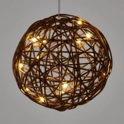 Battery Operated Brown Faux Rattan Sphere Fairy String Lights Warm White With Brown Wire - Wondershop™ -Christmas Supplies Store GUEST 79ca5b75 49eb 4877 b7d8 3a37a139bbf8