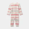 Baby "Let It Snow" Fair Isle Cozy Knit Holiday Matching Family Pajama Union Suit - Wondershop™ Cream -Christmas Supplies Store GUEST 7df3bc35 268d 47eb 9cf4 717fccbb4010