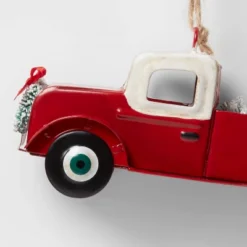 Christmas Truck Ornament Red - Wondershop™: Metal, Indoor, 2.25" Height: Metal, Indoor, 2.25" Height -Christmas Supplies Store GUEST 7f536d35 d0b6 45a8 8ce1 289392af69d4