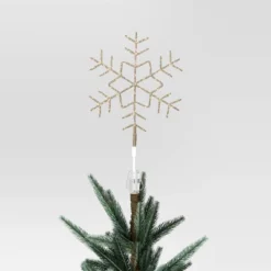 15.5" Pre-lit LED Metal Snowflake Christmas Tree Topper Champagne Gold With Warm White Lights - Wondershop™: Indoor Decor: Indoor Decor -Christmas Supplies Store GUEST 81003610 34d4 4864 a045 dc905c2c95f9