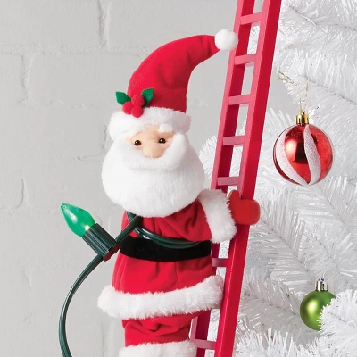 Large Climbing Santa Decorative Figurine Red - Wondershop™ 4 Large Climbing Santa Decorative Figurine Red - Wondershop™ - Image 2