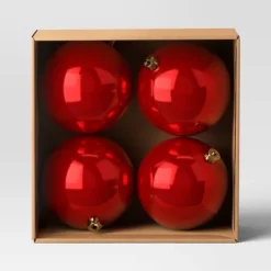 4ct 150mm Christmas Ornament Set Red - Wondershop™ 6 4ct 150mm Christmas Ornament Set Red - Wondershop™ -Christmas Supplies Store GUEST 8717c2b4 fb95 4c3b bb4c a750b833f0a9