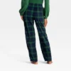 Women's Plaid Microfleece Holiday Matching Family Pajama Pants - Wondershop™ Navy Blue -Christmas Supplies Store GUEST 87352eac a819 40f1 b142 81f3c8c47699