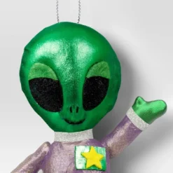 5.25" Christmas Fabric Metallic Alien Ornament - Wondershop™ -Christmas Supplies Store GUEST 89c75f33 657d 4587 8bb2 d545dbc1144f