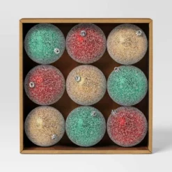 9ct 100mm Christmas Ornament Set Iced Green/Champagne/Red - Wondershop™ 6 9ct 100mm Christmas Ornament Set Iced Green/Champagne/Red - Wondershop™ -Christmas Supplies Store GUEST 8b6c139b 96a5 4500 a2c6 0d5d9c787093