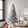 7.5' Pre-Lit Flocked Full Alberta Spruce Artficial Christmas Tree With Warm White LED Lights - Wondershop™ -Christmas Supplies Store GUEST 8ce65c55 c28a 44ba b441 adbd0135b8d3