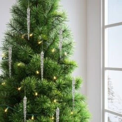 Christmas Ornament Set 10ct Acrylic Clear Icicles - Wondershop™