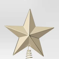8.5" Unlit Plastic Shiny Gold 5 Point Star Christmas Tree Topper With Coil - Wondershop™ -Christmas Supplies Store GUEST 920a423e fe8e 4728 8786 28ba75359888