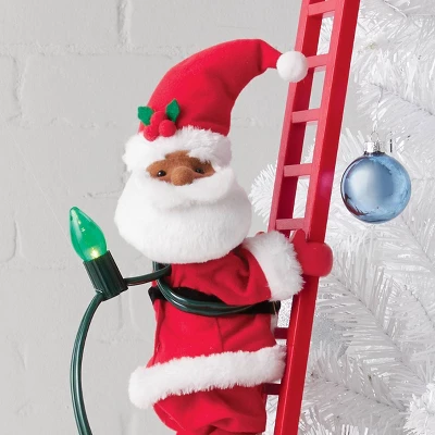 Large Climbing Santa Decorative Christmas Figurine Red - Wondershop™ 4 Large Climbing Santa Decorative Christmas Figurine Red - Wondershop™ - Image 3