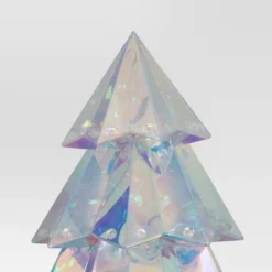 9.6" Christmas Lit Iridescent Tree Decor - Wondershop™ -Christmas Supplies Store GUEST 945a9b85 4289 4d39 9b07 fbce33307243