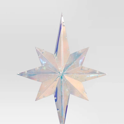 Christmas Lit Plastic Multicolor 8 Point Star Tree Topper - Wondershop™ 5 Christmas Lit Plastic Multicolor 8 Point Star Tree Topper - Wondershop™ - Image 3