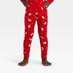 Toddler Santa Print Ribbed Long Sleeve Shirt And Pants Holiday Matching Family Pajama Set - Wondershop™ Red -Christmas Supplies Store GUEST 99ecc4f5 39c6 4da1 bf06 b0adb50c23e3