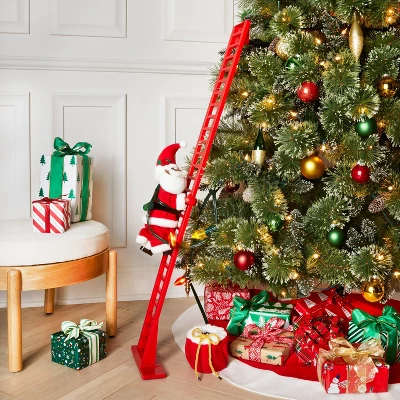 Large Climbing Santa Decorative Christmas Figurine Red - Wondershop™ 2 Large Climbing Santa Decorative Christmas Figurine Red - Wondershop™