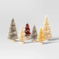 10pc Battery Operated Ceramic Christmas Village Set With Bottle Brush Trees - Wondershop™ White/Tan -Christmas Supplies Store GUEST a4b83105 129d 49b9 9b5c 9b8e80173d6b