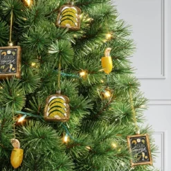 Christmas Gift Ornament Set 3pc Glass Brunch - Wondershop™