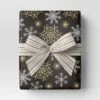 30” 25 Sq Ft Christmas Roll Wrap Gold/White Snowflakes On Black - Wondershop™ -Christmas Supplies Store GUEST a7239f90 d4d4 427a b69b 1e119e40647c