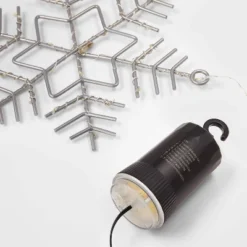 3pk Battery Operated LED Hanging Metal Snowflake Christmas Lights - Wondershop™: Indoor/Outdoor Use With Timer -Christmas Supplies Store GUEST a7c21ba3 7199 4acc 99ec aa17d8326f25