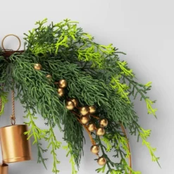 Christmas Hoop Wreath With Gold Bells - Wondershop™ -Christmas Supplies Store GUEST ac71dd99 0d4c 40b8 9a1d e8e0bd0a7189