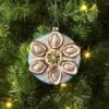 4" Christmas Glass Oyster Ornament Blue Plate - Wondershop™ -Christmas Supplies Store GUEST ad1c2f00 c683 49a8 b2c5 1d57028cf318