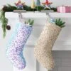 21" Christmas Iridescence Sequins Stocking With Bow - Wondershop™ -Christmas Supplies Store GUEST ad9e062a 126d 45c1 bb7f a2bdc1b98d32 1