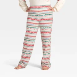 Women's "Let It Snow" Fair Isle Microfleece Holiday Matching Family Pajama Pants - Wondershop™ Cream -Christmas Supplies Store GUEST ae36d053 1eb3 493f b1a1 3a5d4aa89b28