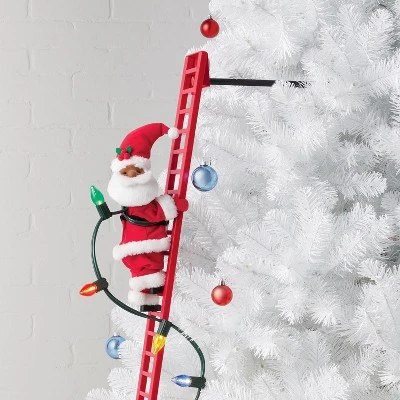 Large Climbing Santa Decorative Christmas Figurine Red - Wondershop™ 5 Large Climbing Santa Decorative Christmas Figurine Red - Wondershop™ - Image 4