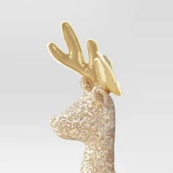 18" Sequined Fabric Deer Animal Sculpture - Wondershop™ Gold -Christmas Supplies Store GUEST b0f5242d 217f 4386 81ec 4c070a7b860d