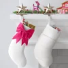 21" White Stocking With 3D Bow Decor - Wondershop™ 1 21" White Stocking With 3D Bow Decor - Wondershop™ -Christmas Supplies Store GUEST b2a73b80 6ce7 42ac 96ad fc504fdbfc20