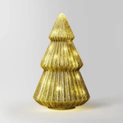 10.25" Battery Operated Lit Glass Christmas Tree Figurine - Wondershop™ 12 10.25" Battery Operated Lit Glass Christmas Tree Figurine - Wondershop™ -Christmas Supplies Store GUEST b328e3b1 f6ef 4a87 9ffe d0419e1e7255